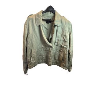 Rails Barclay Sage Green Linen Blend Jacket Women's Size Medium
